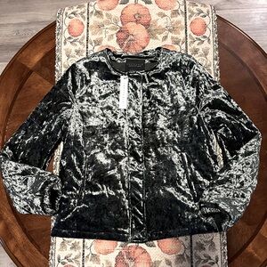 Sanctuary Velvet Feel Olive Green Women's Jacket. Heartbreaker. Small NWT